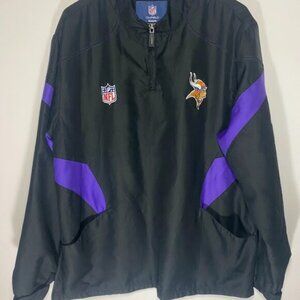 NFL Minnesota Vikings Reebok On Field Windbreaker Jacket